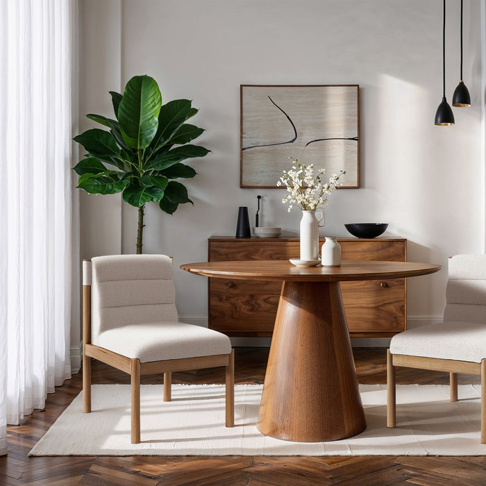 Eloura - Linen Textured Fabric Upholstered Dining Chair (Set of 2)