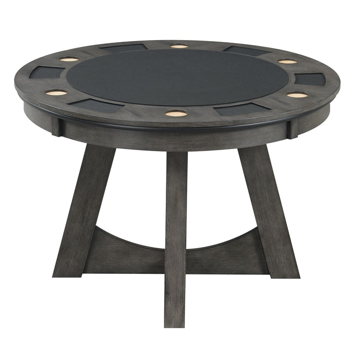 Prince - Round Game Table - Gray - Stylish Home Furniture