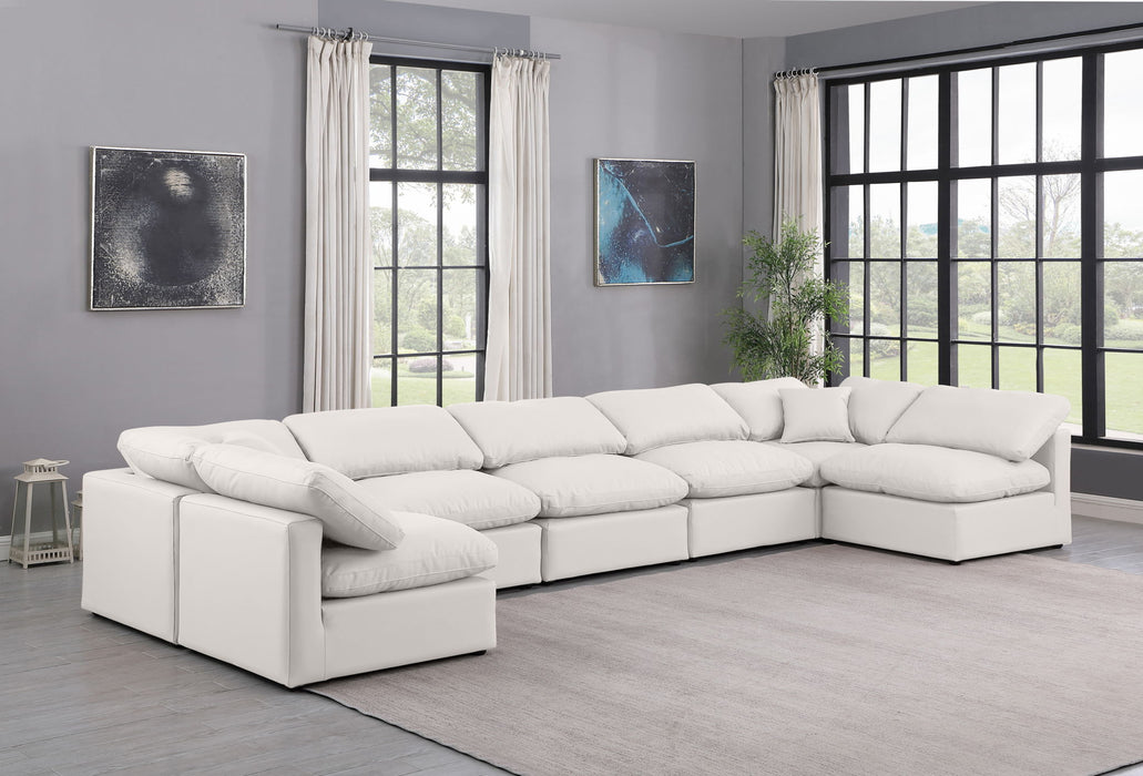 Indulge - Faux Leather 7 Piece Modular U-Shaped Sectional - Stylish Home Furniture