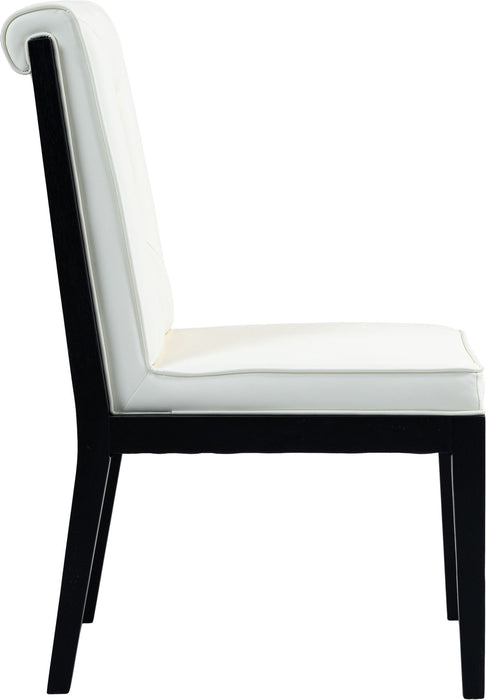 Gwendolyn - Faux Leather Dining Side Chair With Black Frame (Set of 2)