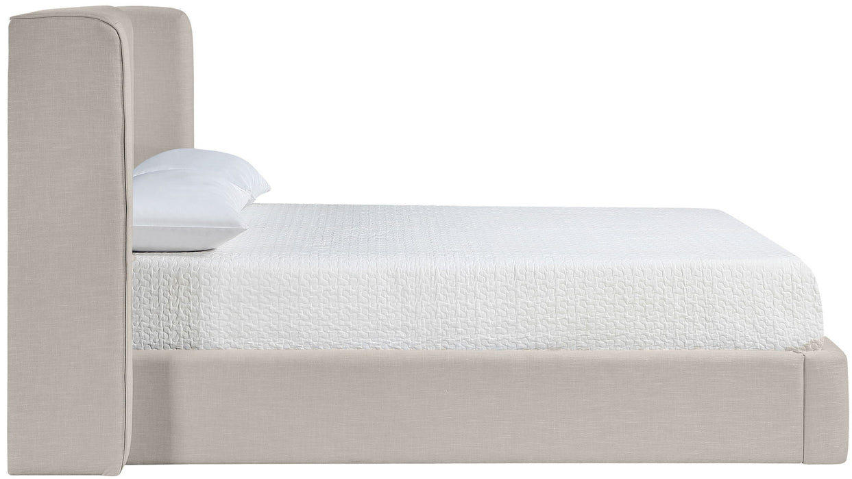 Kendall - Linen Textured Fabric Upholstered Bed