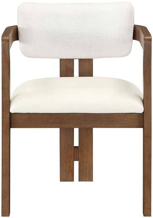 Ravina - Upholstered Dining Chair With Stained Brown Base (Set of 2)