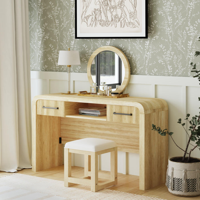 Ridgemont - Dressing Stool - Natural