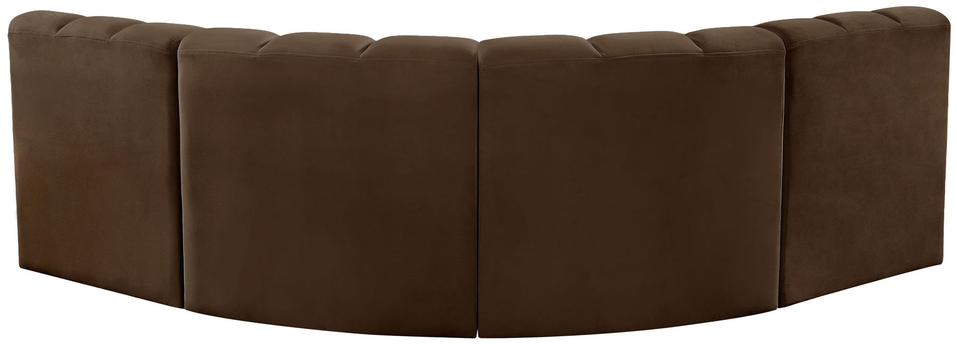 Arc - Velvet 4 Piece Corner Modular Sofa