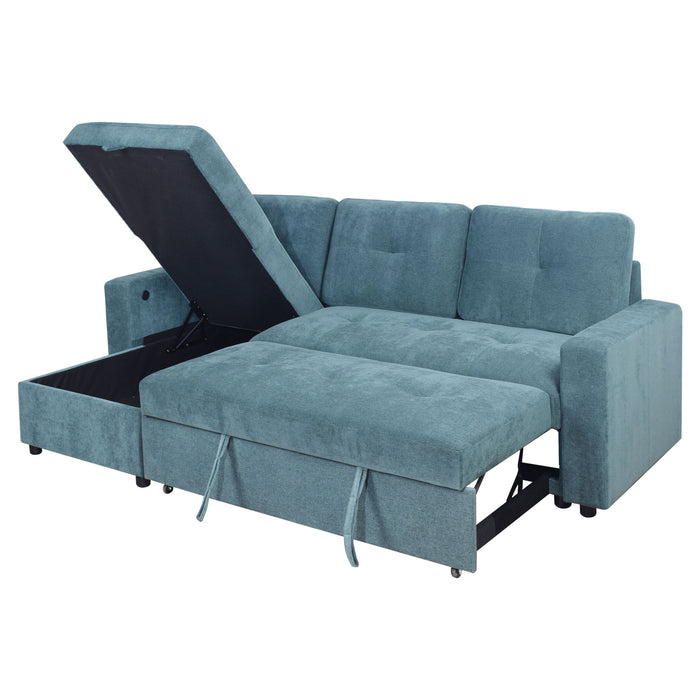 Greer - 2 Pieces LAF Sofa/Chaise - Green - Stylish Home Furniture