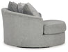 Casselbury - Oversized Swivel Accent Chair - Cement - Stylish Home Furniture
