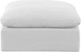 Indulge - Linen Ottoman - White - Stylish Home Furniture