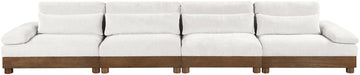 Turin - Chenille Fabric Upholstered Modular Sectional - Cream - Stylish Home Furniture