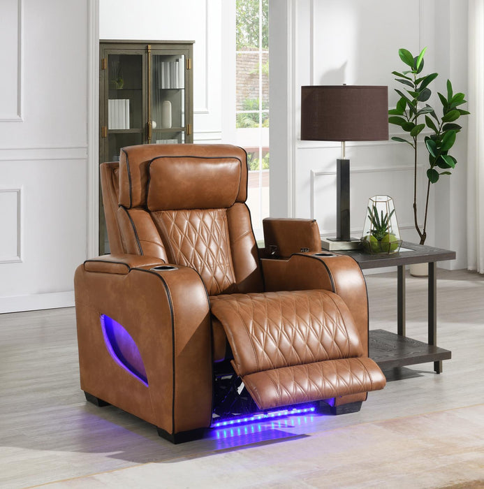 U72 - Power Reclining Chair - Brown - Stylish Home Furniture
