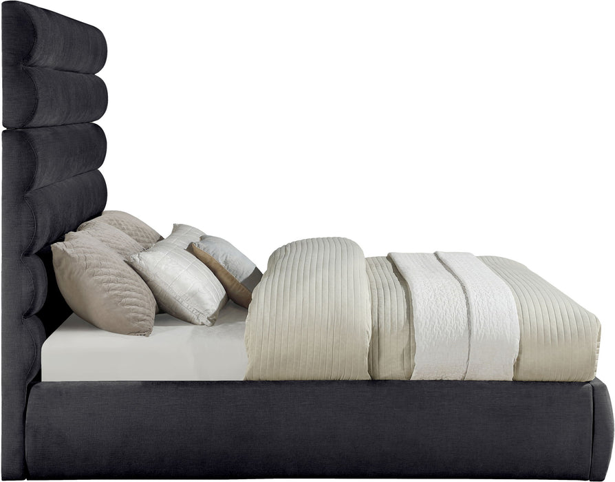 Adam - Chenille Fabric Bed With 70.5" Headboard