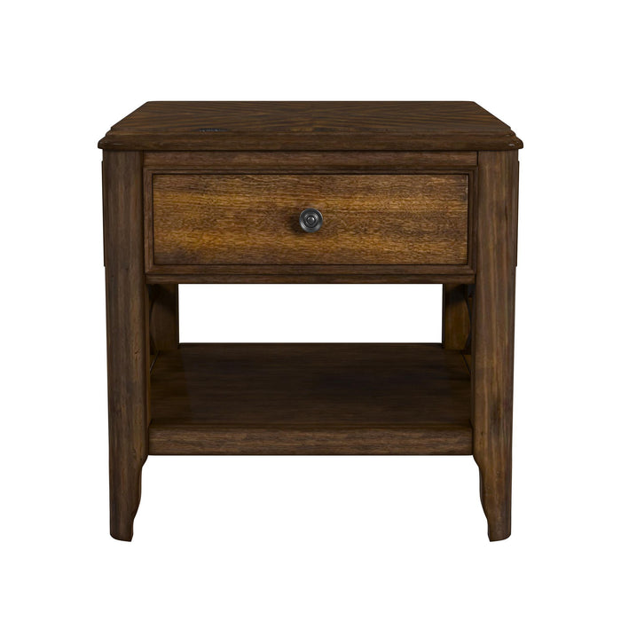 Phillipe - End Table - Cherry - Stylish Home Furniture