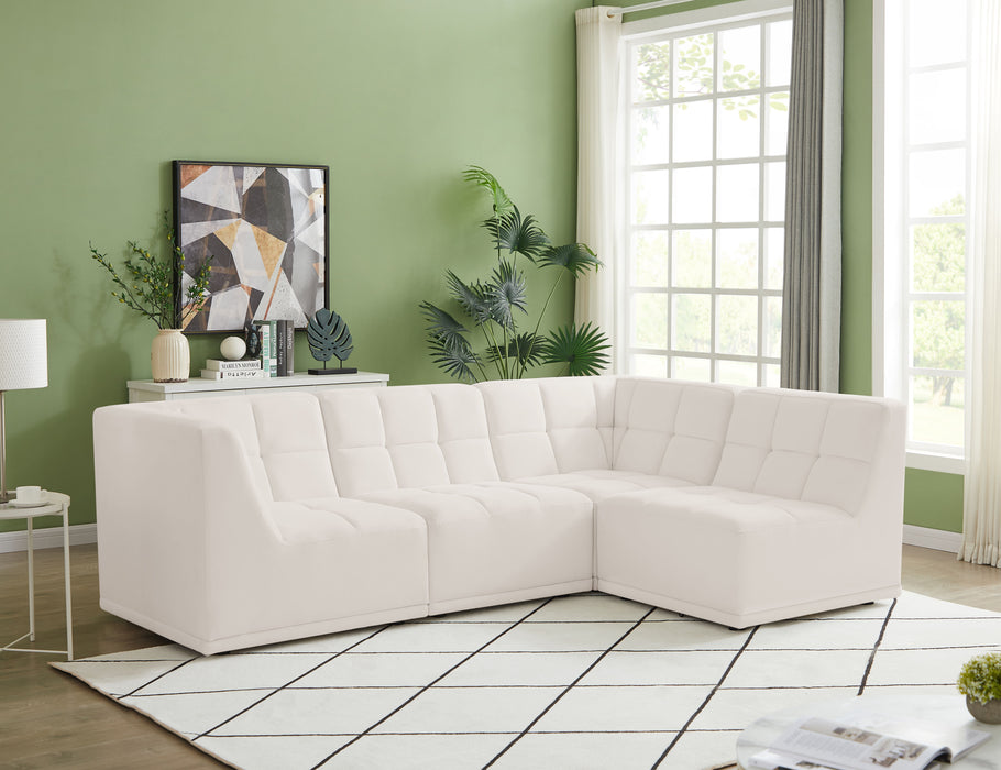 Relax - Modular Sectional 4 Piece - Cream