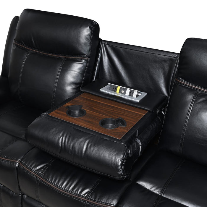 U105 - Motion Loveseat - Black