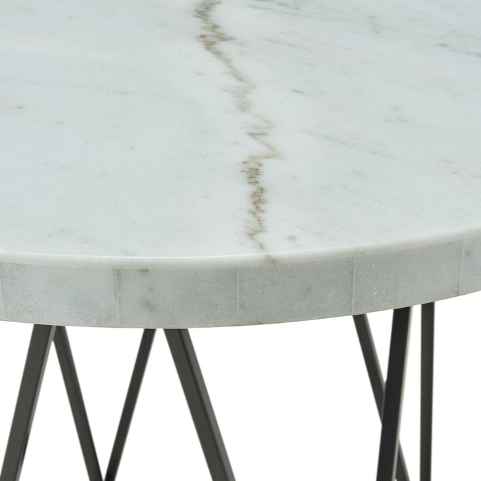 Riko - Round Counter Height Dining Table - White - Stylish Home Furniture