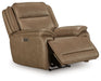 Glencroft - Power Recliner / Adjustable Headrest - Sahara - Stylish Home Furniture