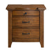 Gage - 3-Drawer Nightstand With USB And Power - Chestnut - Stylish Home Furniture