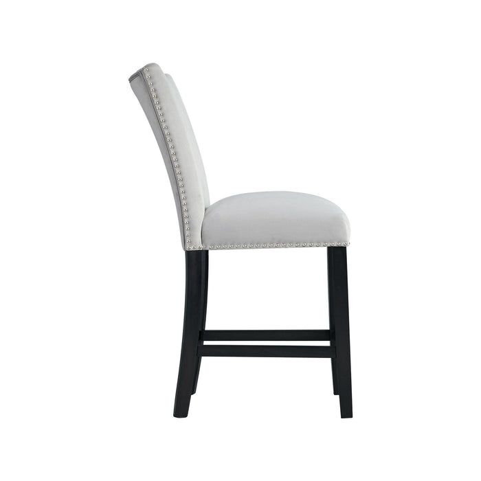 Francesca - Velvet Counter Height Chair (Set of 2) - Stylish Home Furniture