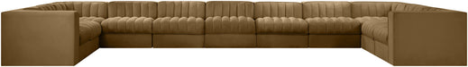 Rummi - Velvet Performance Fabric Upholstered 11 Piece Modular Sectional - Stylish Home Furniture