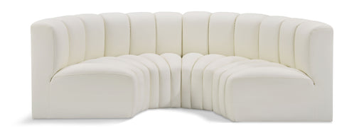 Arc - Faux Leather 4 Piece U-Shaped Modular Sofa