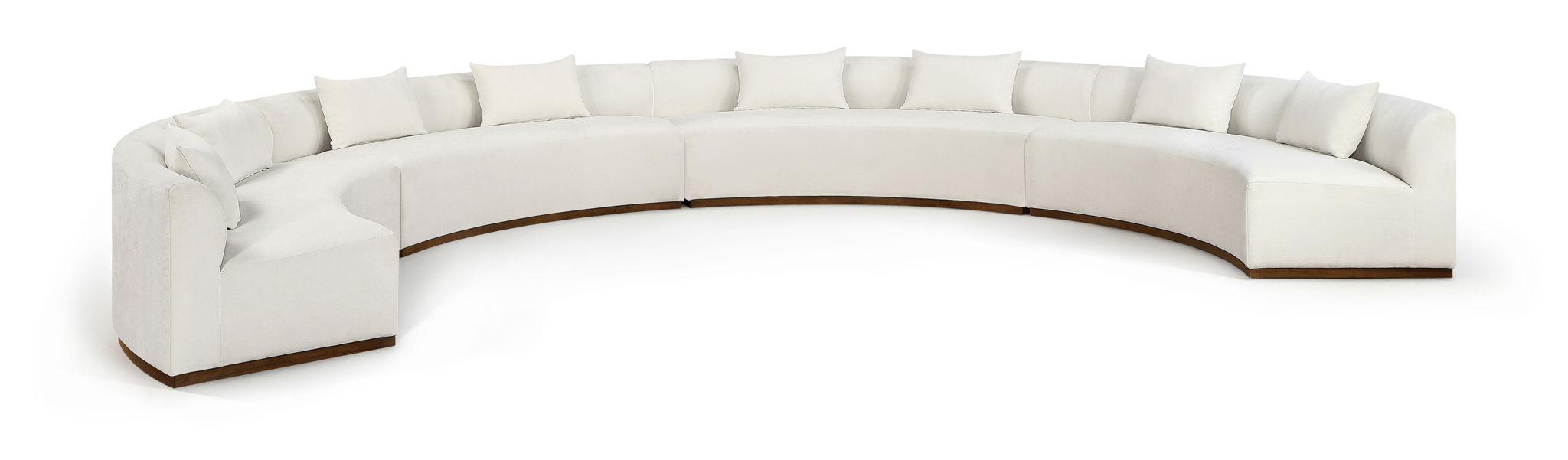 Avanti - Chenille Fabric Upholstered 4 Piece Modular Sectional - Stylish Home Furniture