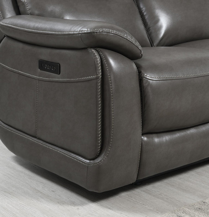 U108 - Reclining Sofa (Gel Faux Leather) - Gray