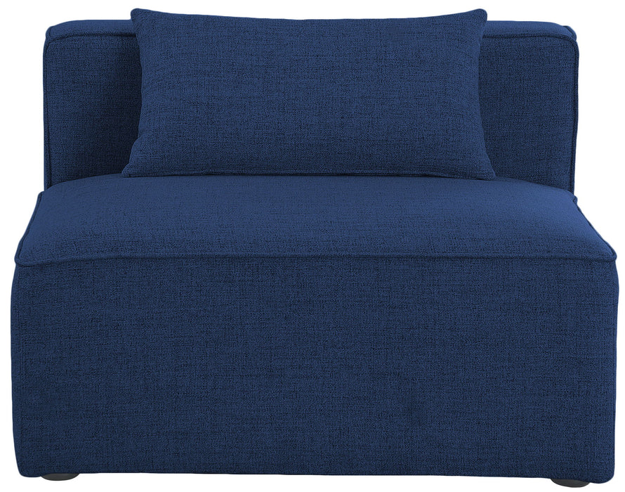 Cube - Linen Armless Chair - Stylish Home Furniture