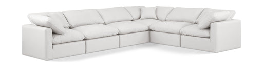 Indulge - Faux Leather 6 Piece Modular Corner Sectional