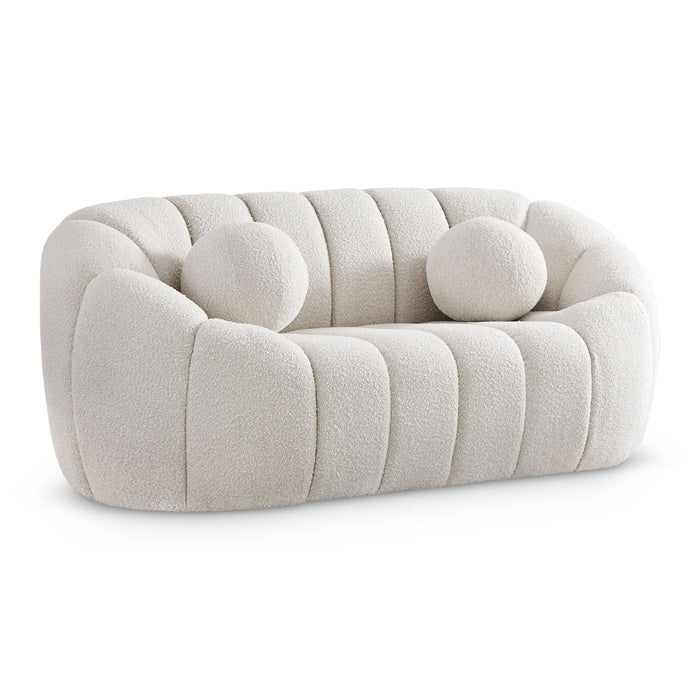 Elijah - Boucle Fabric Loveseat