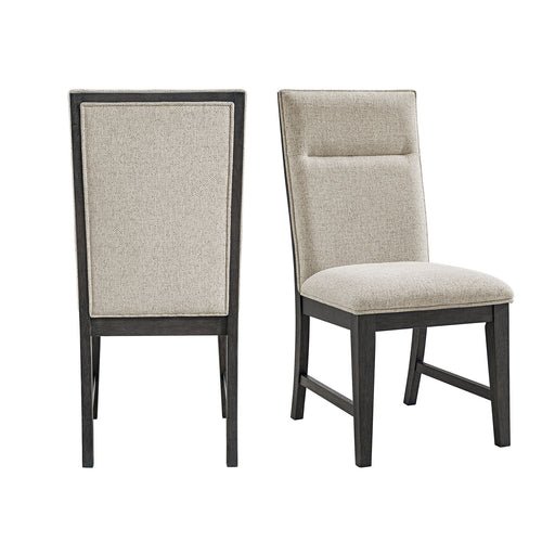 Axel - Fabric Dining Chair (Set of 2) - Light Gray / Espresso - Stylish Home Furniture