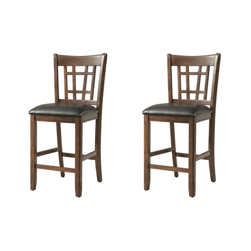 Max - Pub Side Chair (Set of 2) - Walnut - Stylish Home Furniture