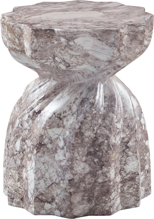 Caserta - Marble Finish Concrete End Table