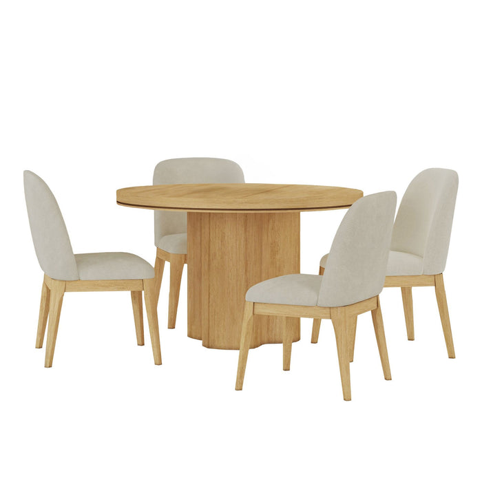 Rosalie - Standard Height Round Dining Set - Stylish Home Furniture