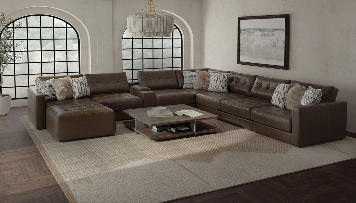 Siena - Cocktail Ottoman - Chocolate - Stylish Home Furniture