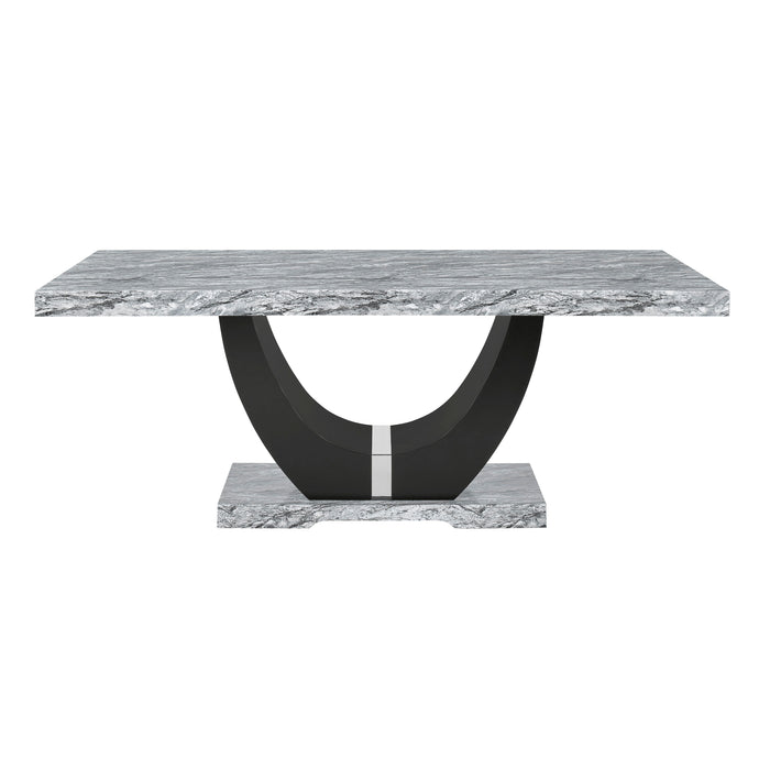 Lyra - Dining Table Top & Base - Gray