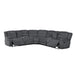 Redondo - 3 Piece Manual Sectional (2 Loveseats & Wedge) - Dark Gray - Stylish Home Furniture