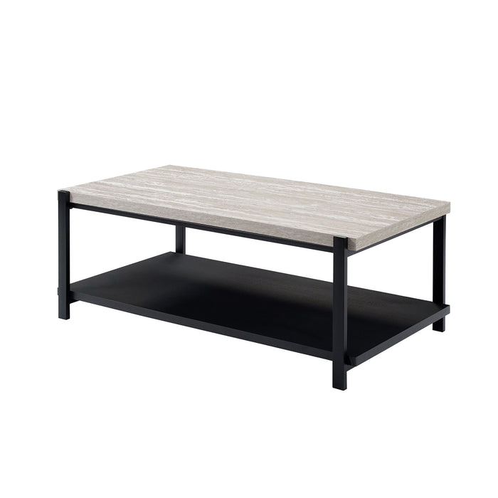 Linea - 3 Piece Occasional Set (1 Coffee & 2 End Tables) - Light Gray - Stylish Home Furniture