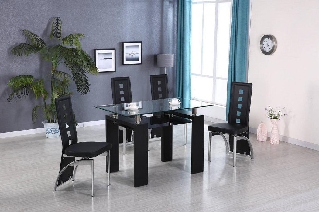 D310 - Chairs (Set of 4) - Black