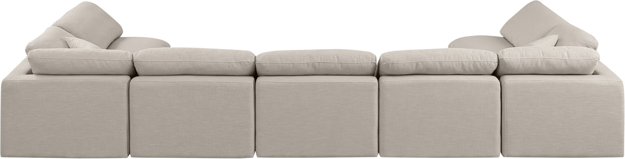 Indulge - Linen 7 Piece Modular U-Shaped Sectional - Stylish Home Furniture
