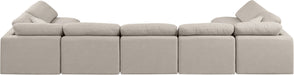 Indulge - Linen 7 Piece Modular U-Shaped Sectional - Stylish Home Furniture