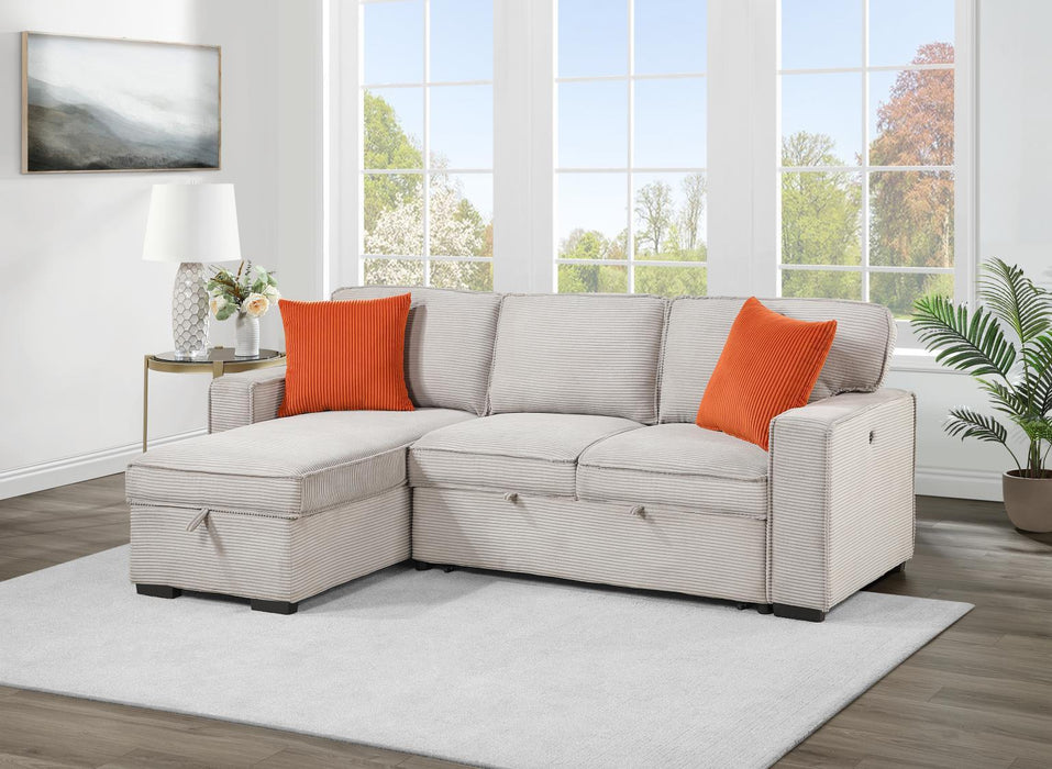 U393 - Sofa Chaise Sectional - Beige
