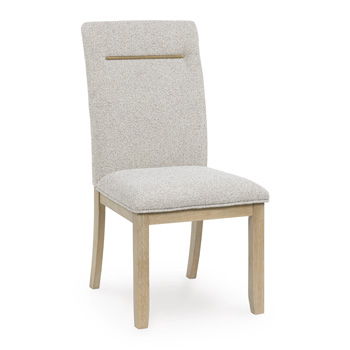Lasinger - Dining Upholstered Side Chair (Set of 2) - Light Brown - Stylish Home Furniture