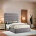 Adam - Boucle Fabric Bed With 70.5" Headboard - Stylish Home Furniture
