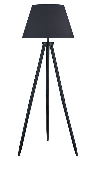 Orhan - Wood Floor Lamp - Black - Stylish Home Furniture