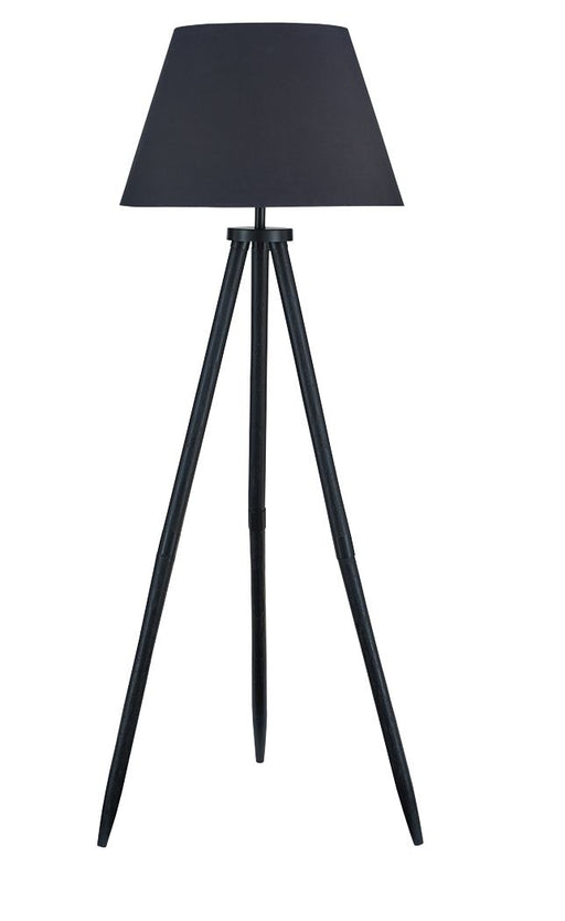 Orhan - Wood Floor Lamp - Black - Stylish Home Furniture