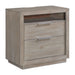 Arcadia - 2-Drawer Nightstand With USB - Gray - Stylish Home Furniture