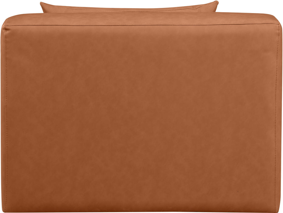 Cube - Armless Chair - Cognac