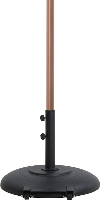 Amalfi - Patio Umbrella - Black Base / Light Brown Pole