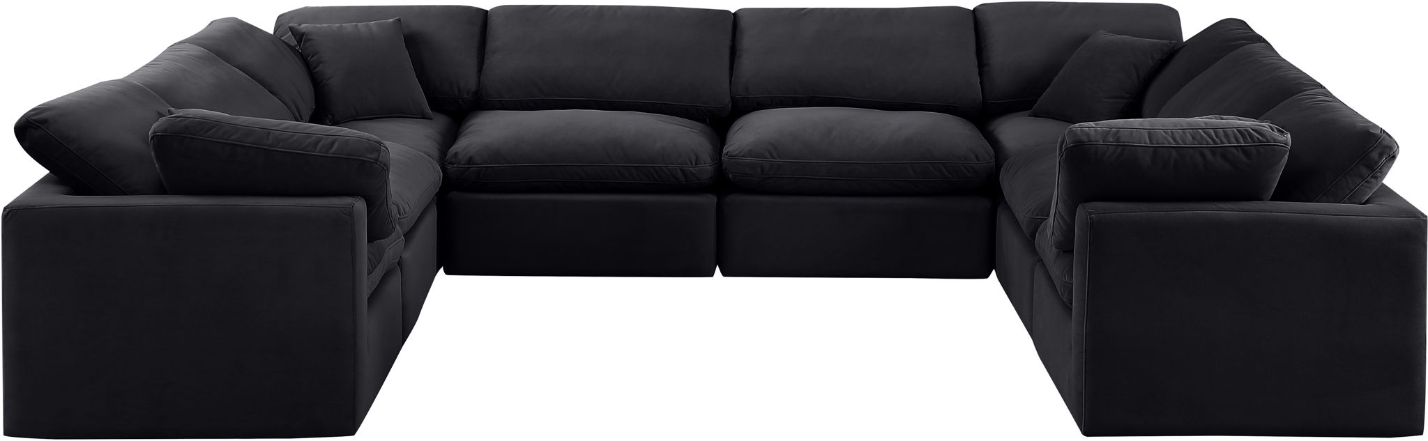 Indulge - Velvet 8 Piece Modular Sectional - Stylish Home Furniture