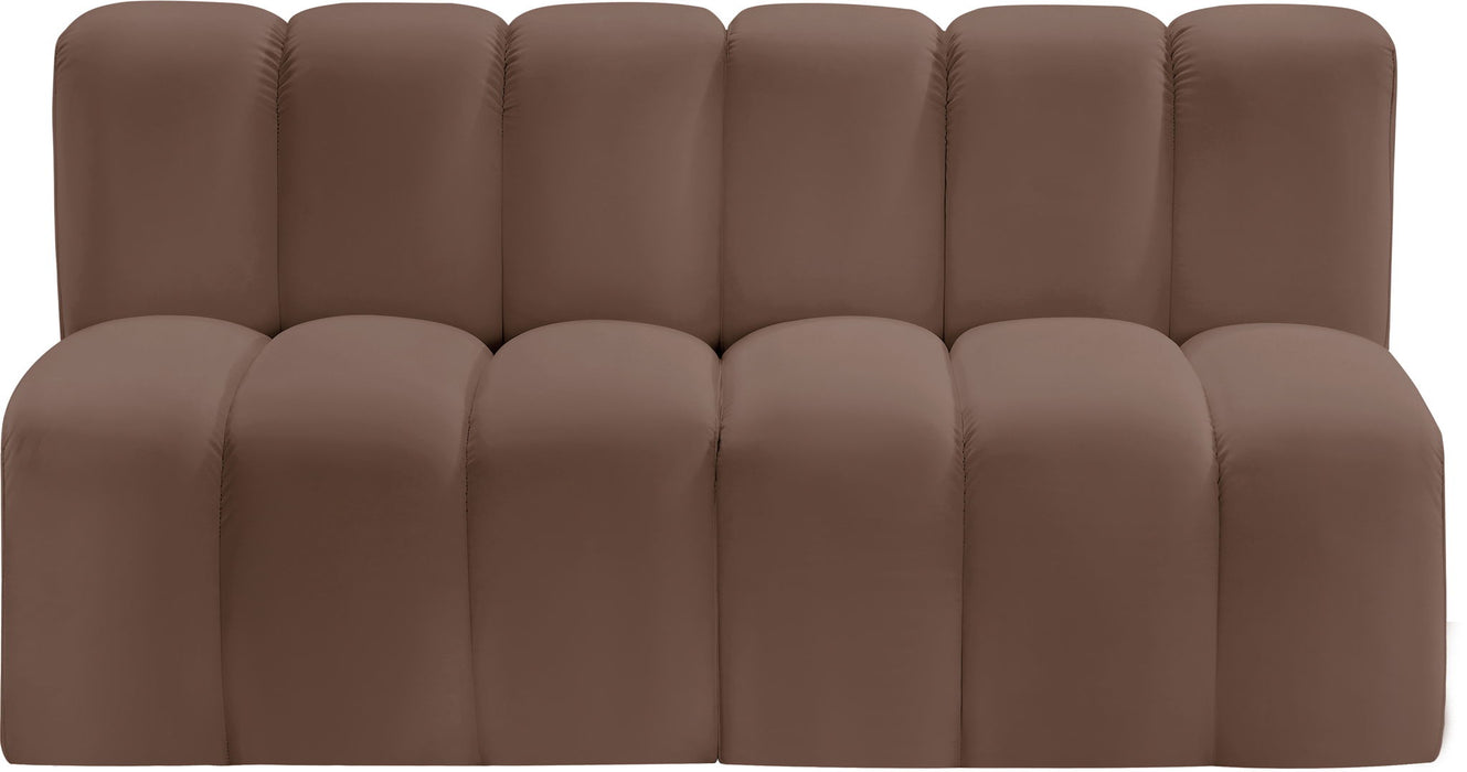 Arc - Faux Leather 2 Seats Modular Sofa