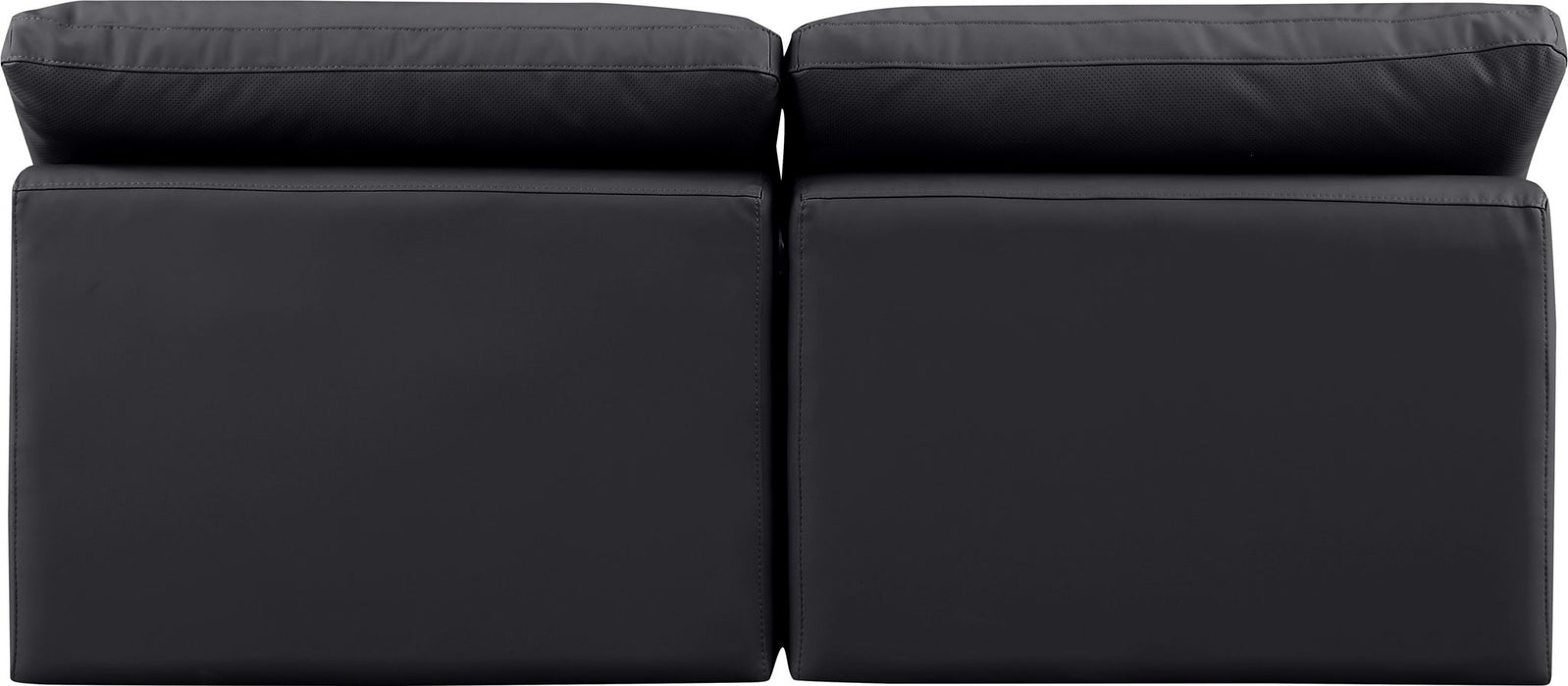 Indulge - Faux Leather 2 Seat Modular Armless Sofa